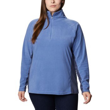 Columbia Glacial IV 1/2 Zip Plus Size, Sudaderas Azul Marino Para Mujer | 275938-PLZ